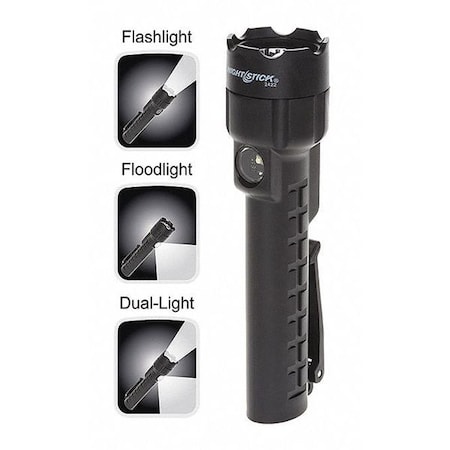 Nightstick Black Dual Light Flashlight, AA, 130lm NSP-2422B