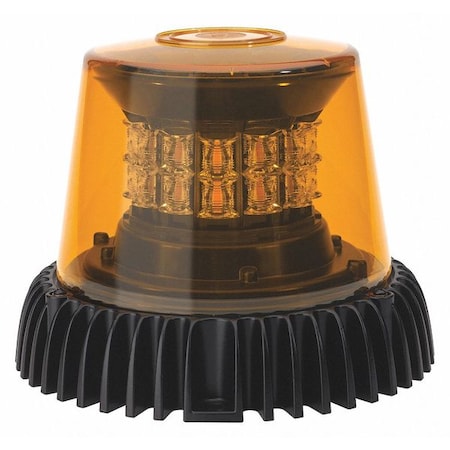 J.W. Speaker LED Strobe Light, Amber, 8", Round, 12/24V 0643151