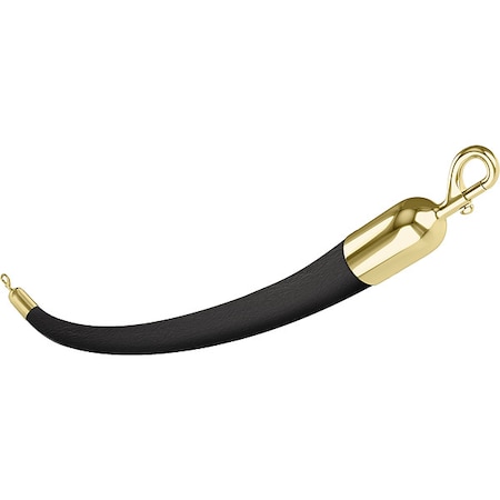 Visiontron Barrier Rope, Naugahyde, 6 ft L 842BK72SE-PB