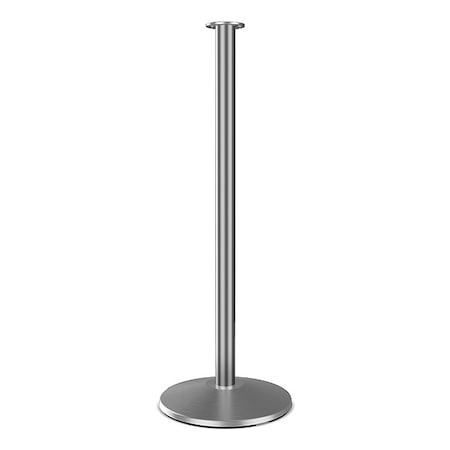 Visiontron Flat Top Rope Post, Satin Stainless Steel ST600S-SS