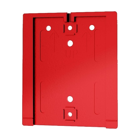 Retracta-Belt Wall Mount Plate, Red, 3 in Length, Red WP412F-RD
