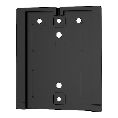Retracta-Belt Wall Mount Plate, Polycarbonate, 3 3/4 in Height, 1 lb, Black WP412F-SB