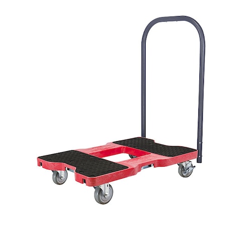 Snap-Loc Platfrm Truck, 1500lb, 4 Swivel Castrs, Red SL1500P4R