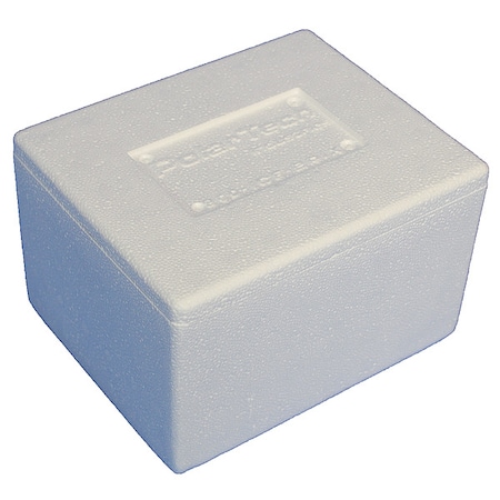 Polar Tech Industries Insulated Bio Foam Shipping Container, Inside 6 inL x 4.5 inW x 3 inD 201F