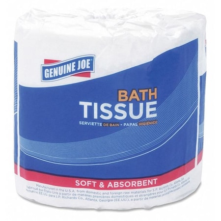 Genuine Joe Standard Bath Tissue, Toilet Paper, 3.15 in x 4