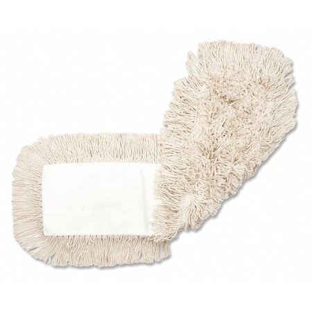 Genuine Joe 24 in L x 5 in Dust Mop, Natural, 4 Ply Cotton, GJO24500EA GJO24500EA