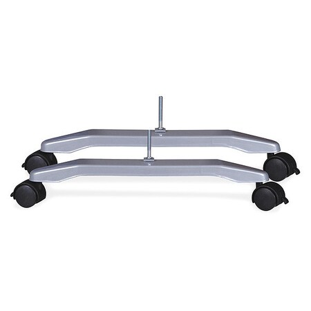 Lorell Fabric Panels Mobile T-Foot Set, Mtl, PK2 LLR69898