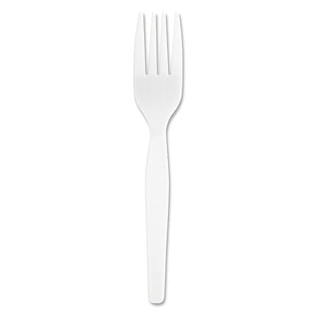 Genuine Joe Heavyweight White Plastic Forks, PK40 GJO0010430CT