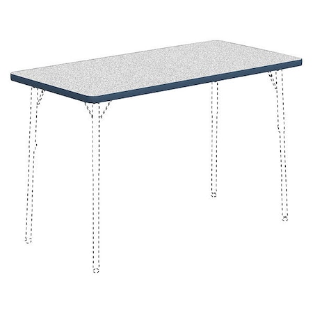 Lorell Rectangle Lorell Classroom Rectangular Activity Tabletop, High Pressure Laminate, Grey LLR99916