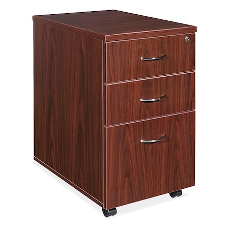 Lorell 15.8" W Lorell Contemporary Furniture, Laminate, Mahogany LLR69395