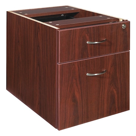 Lorell Pedestal Lorell Contemporary Furniture, Laminate, Laminate, Mahogany LLR69398