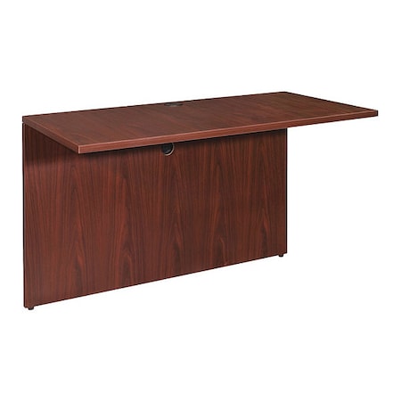 Lorell Bridge, 23.6" D X 29-1/2" H, 47.3" W X 3mm PVC (Edge), Mahogany LLR69390