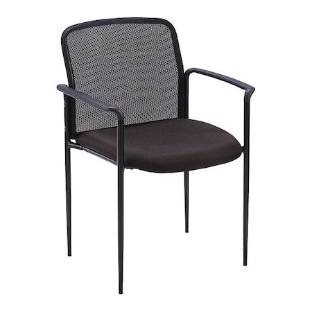 Lorell Reception Side Guest Chair, 23.8 in W 23.5" L 33" H, Mesh Seat LLR69506