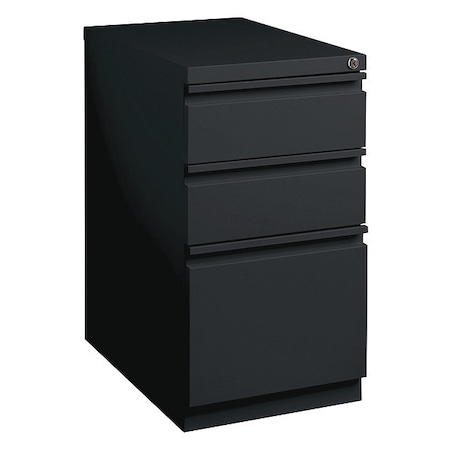 Lorell 15" W Lorell Mobile Pedestal, Black LLR49527