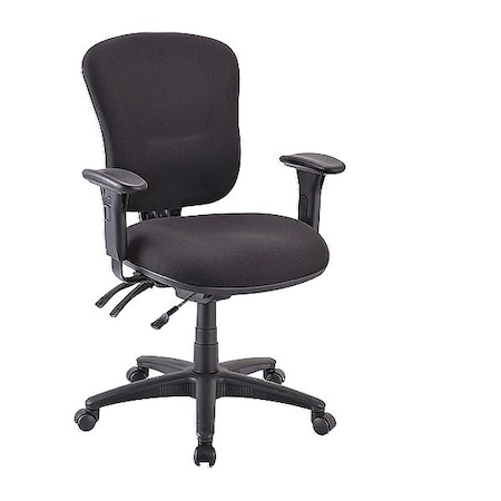 Lorell Task Chair, 18.10" to 21.70", Adjustable Arms, Black LLR66128
