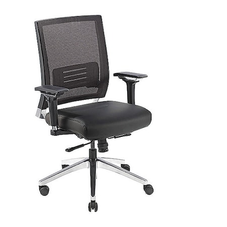 Lorell Leather Executive Chair, Black LLR90041