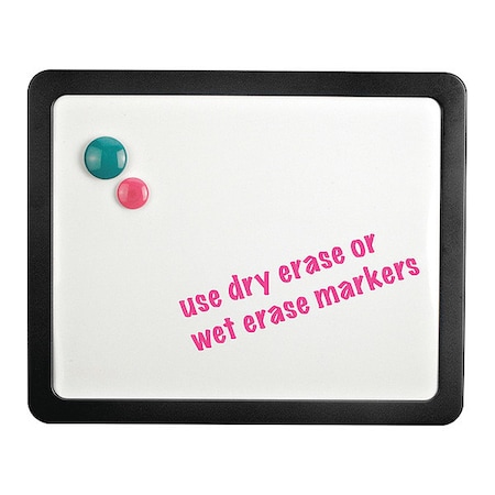 Lorell Magnetic Dry-Erase Board, Black Frame LLR80664