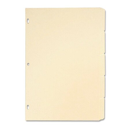 Sparco Manila Ring Book Indexes, PK5 SPR01823