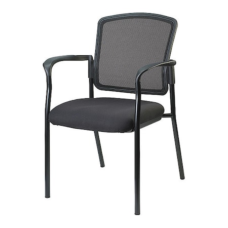 Lorell Guest Chair, Black Back, 23 in W Mesh Seat LLR23100