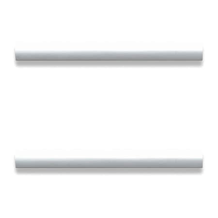 Lorell Office Drawer Modern Pulls, Modern, PK2, Silver, Aluminum Alloy, 5.9 in W, 1.1 in H, 0.6 in D LLR34346