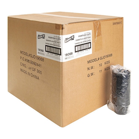 Genuine Joe Portion Cups4OzBlack, PK50 GJO19068