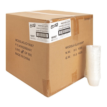 Genuine Joe Portion Cups4OzClear, PK50 GJO19067