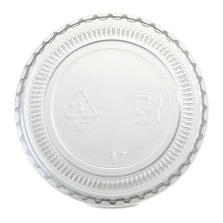 Genuine Joe Portion Cup Lid, Transparent, 1Oz, PK50 GJO19061