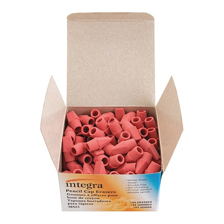Integra Pink Pencil Cap ErasersLead, PK144 ITA36523