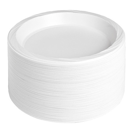 Genuine Joe Plastic Plates10-1/4" Dia, PK125 GJO10323CT