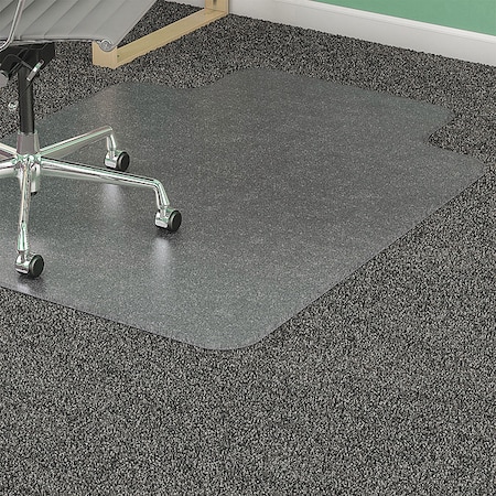 Lorell Plushmat Standard Lip Chairmat, Vinyl LLR25757