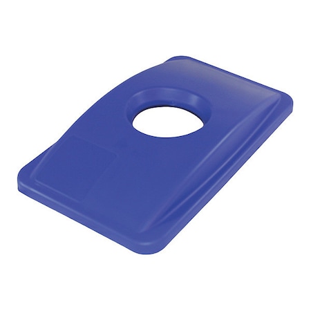 Genuine Joe 98219 Recycle Bin Lid,w/Rnd Hole,23-Gal,20-1/2-Inch x11-3/4-Inch x3-Inch ,BE
