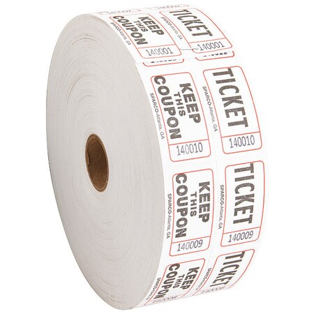 Sparco Roll TicketsWhite SPR99210