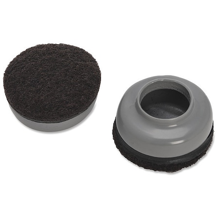 Lorell Slip Over Floor SaversVinylGray, PK8 LLR49317