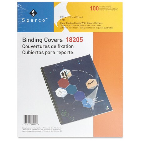 Sparco Sparco Products Binding Cover, PK100 SPR18205