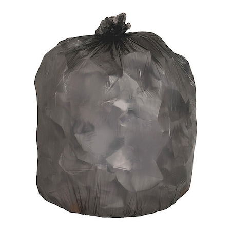 GENUINE JOE 10 gal Trash Bags, 0.35 mm, Black, 1000 PK GJO70417