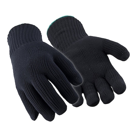 Refrigiwear Dual Knit Glove, Acrylic, Black, S/M, 1 PR 2030RBLKSMD