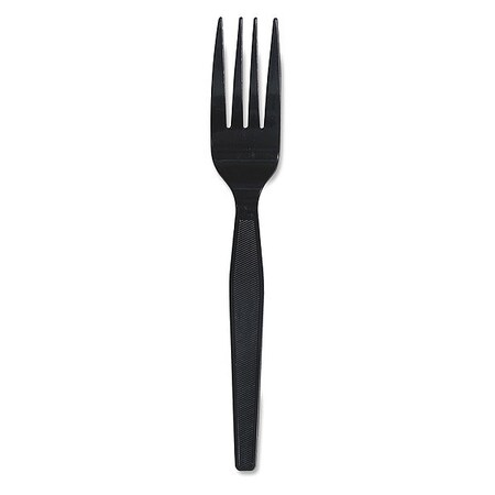 Genuine Joe 30403 Cutlery, Fork, Heavyweight, 1000/CT, Black