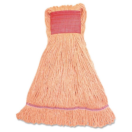 Genuine Joe Large Mop Head, Orange, Blended, PK12, GJOLOR5BCT GJOLOR5BCT