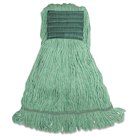 Genuine Joe Medium Mop Head, Green, Blended, PK12, GJOMGR5BCT GJOMGR5BCT