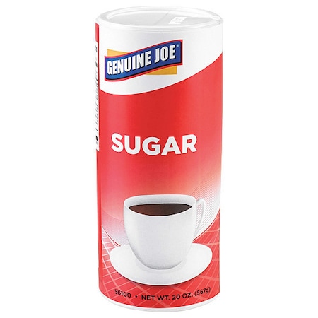 GENUINE JOE Sugar Canister20Oz, PK24 GJO56100CT