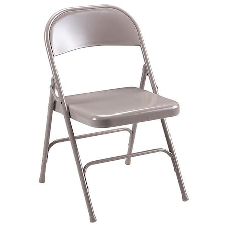 Lorell Steel Folding ChairsBeige Seat, PK4 LLR62500