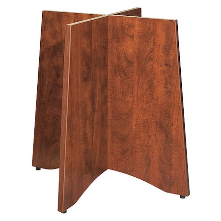 Lorell Lorell Essentials Table Base, 31.5 W, 35 L, 3.9 H, Wood Top, Cherry LLR69436