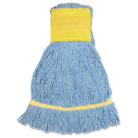 Genuine Joe Wide Mop Head, Blue, PK12, GJOSBL5BCT GJOSBL5BCT