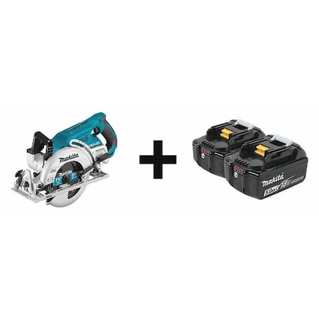 Makita Cordless Circular Saw Kit, 36.0V XSR01PT + BL1850B-2