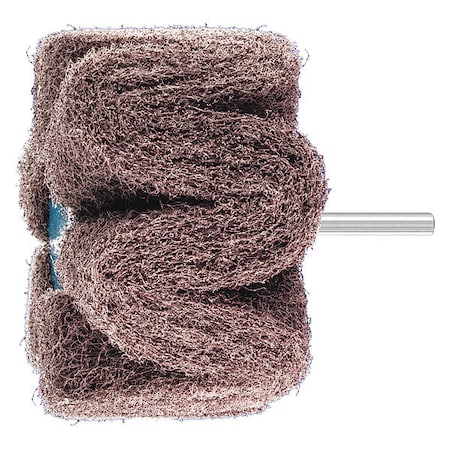 Pferd 4" x 2" POLINOX Mtd. Flap Wheel - 1/4" Shank - PNG Type - A/O 100 Grit 46232