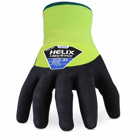 Hexarmor Knit Gloves, Cut Level A4 , Nitrile , Textured , XL ( 10 ) 1 PR 2059-XL (10)