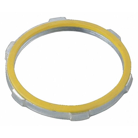 Raco IMC Locknut, 4 in, Threaded, Steel, Zinc Plated 1211