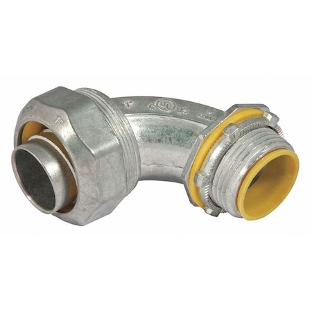 Raco Liquidtight Conn, 90, 3-1/2", Insul Zinc 3554DC