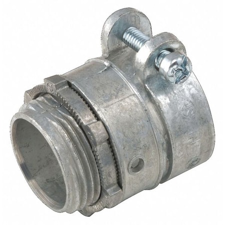 Raco Conduit Fitting Grounding Connector, 2 in, Push-On, Zinc Alloy, Gray 2198