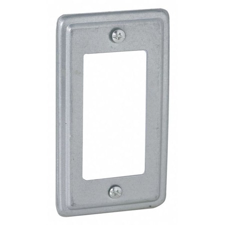 Raco Box Cover, 1 Gang, Steel, GFCI Cover Type 862